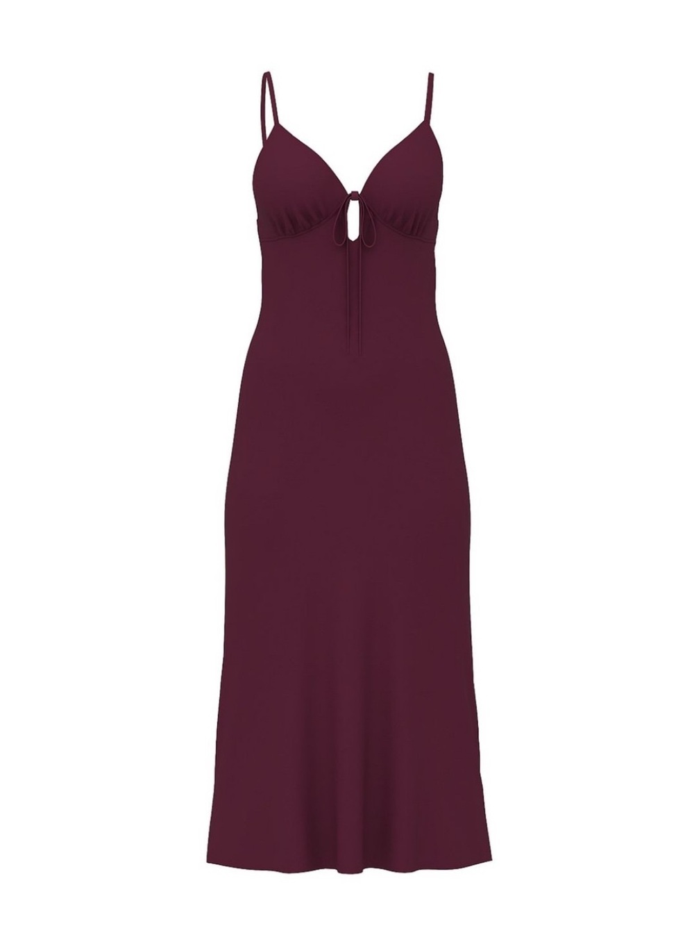 PINK Victoria’s Secret Burgundy Satin Slip Dress XXL | Y2K Inspired Fall in Love
